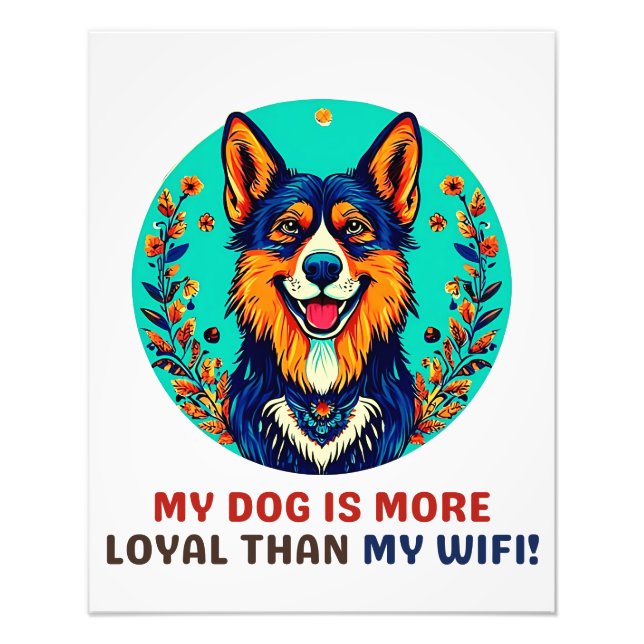 Hund Fotodruck (Vorne)