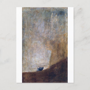Hund, Francisco Goya Postkarte