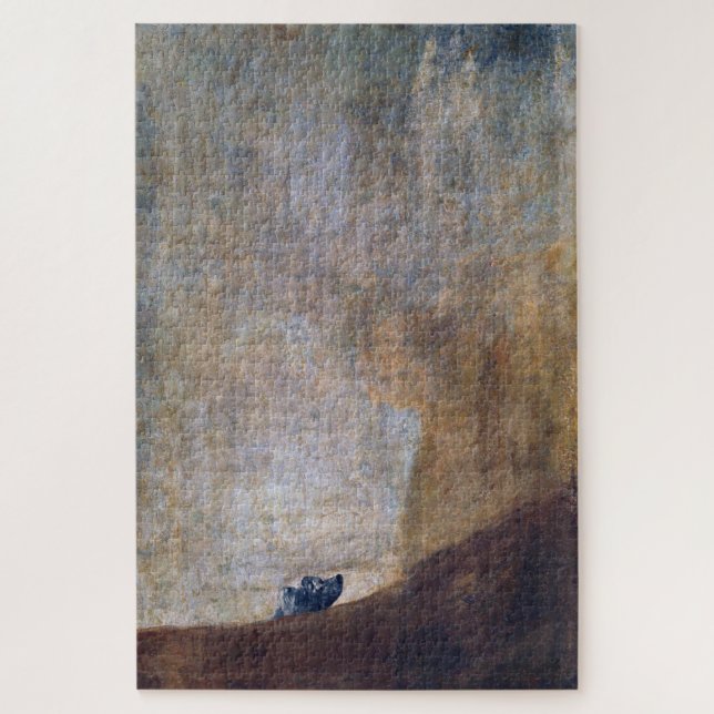 Hund, Francisco Goya Puzzle (Vertikal)