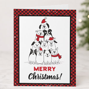 Hund frohe Weihnachten