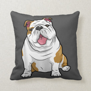 Hund  Funny English Bulldog Welpe Geschenk Kissen