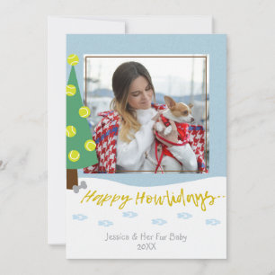 Hund Fur Baby Custom Foto Weihnachtskarte Feiertagskarte