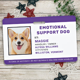 Hund für emotionale Unterstützung - benutzerdefini Ausweis