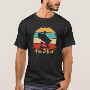 Hund Geboren zu Scoot Riding Scooter Scootering T-Shirt