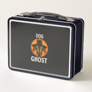 Hund Geist Halloween Horror Vektor Metall Brotdose