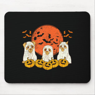 Hund Geist Süßer Hund Als Geist Verkleidet Lustig Mousepad