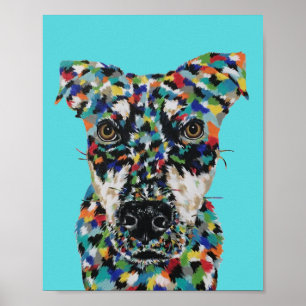 Hund gemischter Rasse Poster