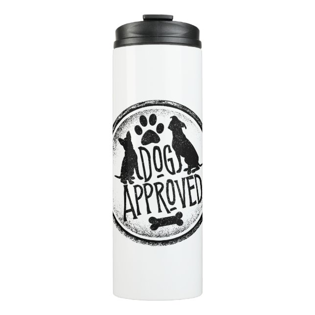 Hund genehmigt thermosbecher (Vorderseite)