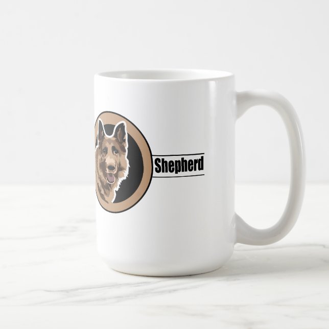 Hund German Shepherd Kaffeetasse (Rechts)