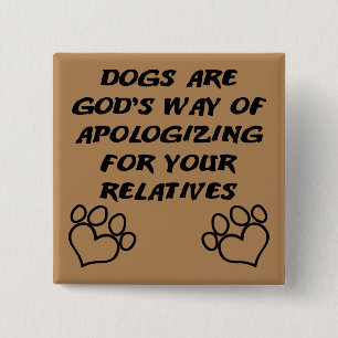 Hund Geschenk Gottes Lustiger Knopf Abzeichen Pin Button