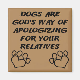Hund Geschenk Gottes Lustiger Kühlschrankmagnet Magnet