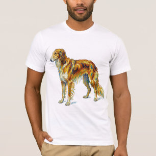 Hund Geschenk Lebendige Bunte Saluki-Hundegestaltu T-Shirt