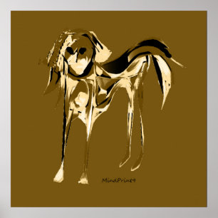Hund gestrichen poster