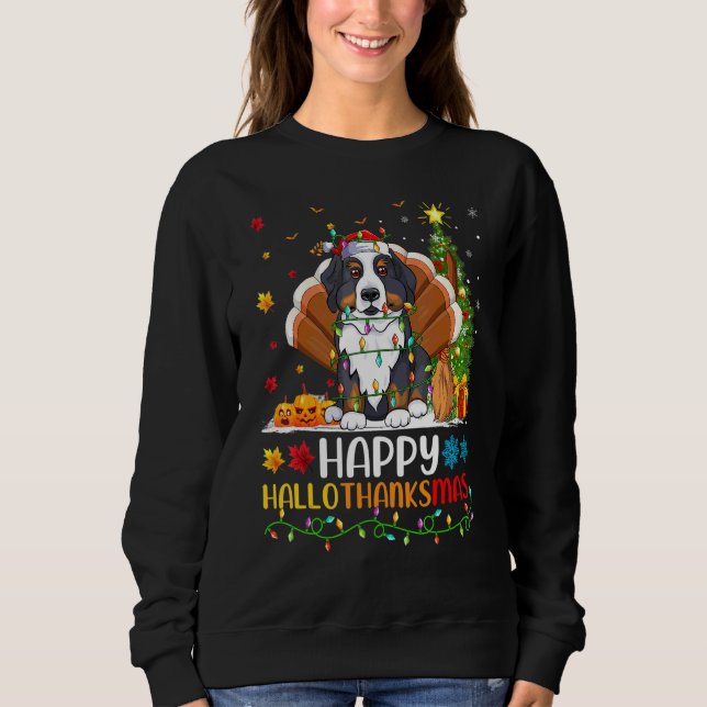 Hund   Glücklicher Berner Sennenhund Hellothanksma Sweatshirt (Vorderseite)
