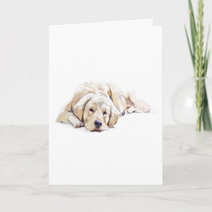 Hund Glückwunschkarte Golden Retriever Geschenk fü Einladung