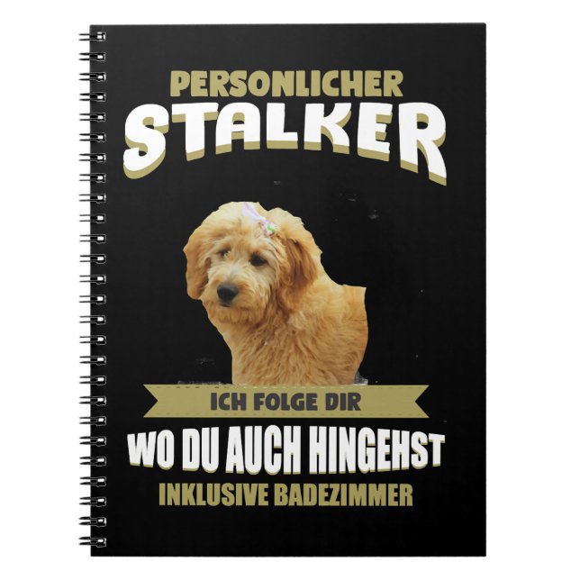 Hund Goldendoodle Goldendoodle Hundwelpen Notizblock (Vorderseite)