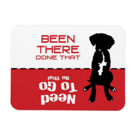 Hund Gone Potty Magnet - lass den Hund aus