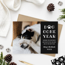Hund Gone Year Funny Black Pet Foto
