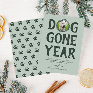 Hund Gone Year Green Foto Weihnachten