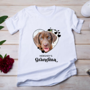Hund GRANDMA Personalisiertes Herz Hund Lover Heim T-Shirt