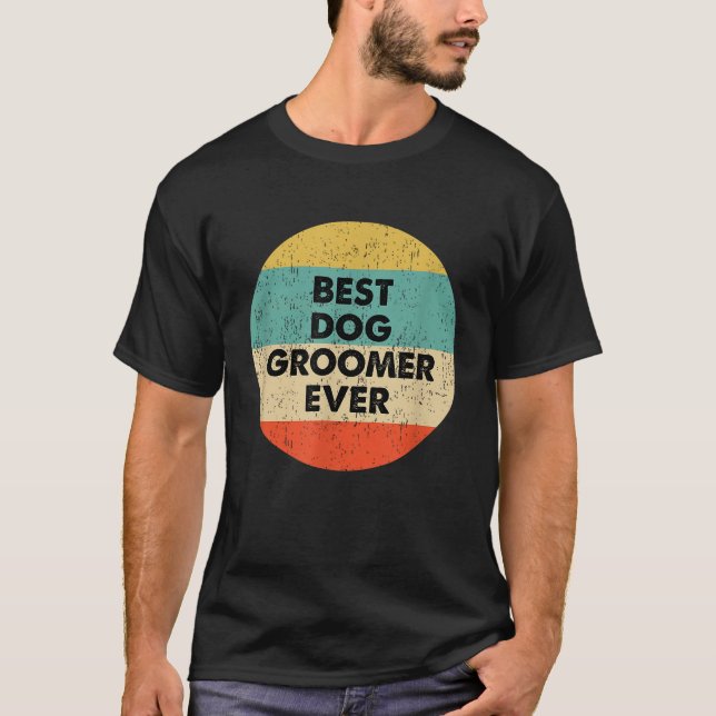 Hund Groomer Shirt Bester Hundehund je (Vorderseite)