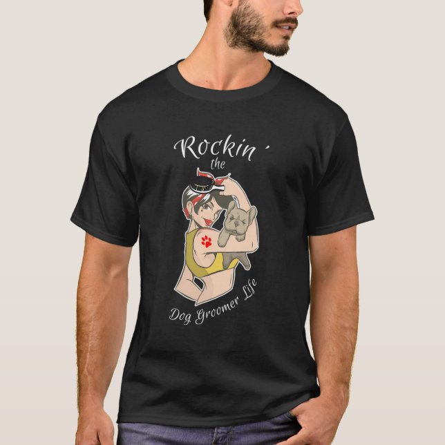 Hund Groomer Shirt Funny Cooler Hund Groomer Gesch (Vorderseite)