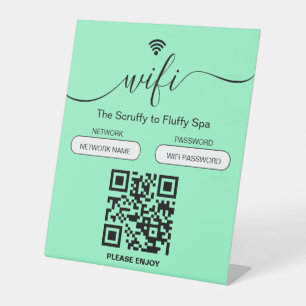 Hund Grooming Business Signieren Kostenloses WiFi- Sockelschild