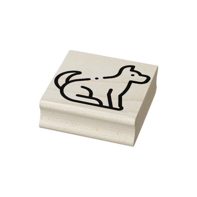 Hund Gummistempel (Stempel)