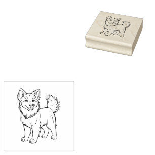 Hund Gummistempel