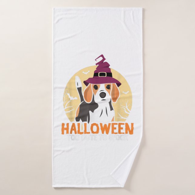 Hund Halloween Badehandtuch (Badehandtuch)