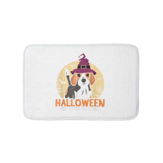 Hund Halloween Badematte (Vorderseite)