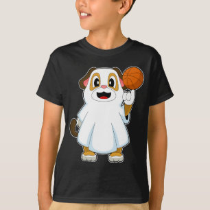 Hund Halloween Basketball T-Shirt
