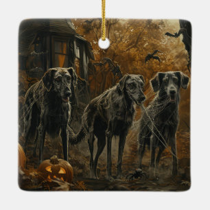 Hund Halloween Night Doggy Delight Keramikornament