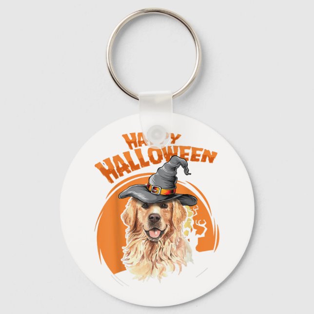 Hund Halloween Schlüsselanhänger (Vorderseite)