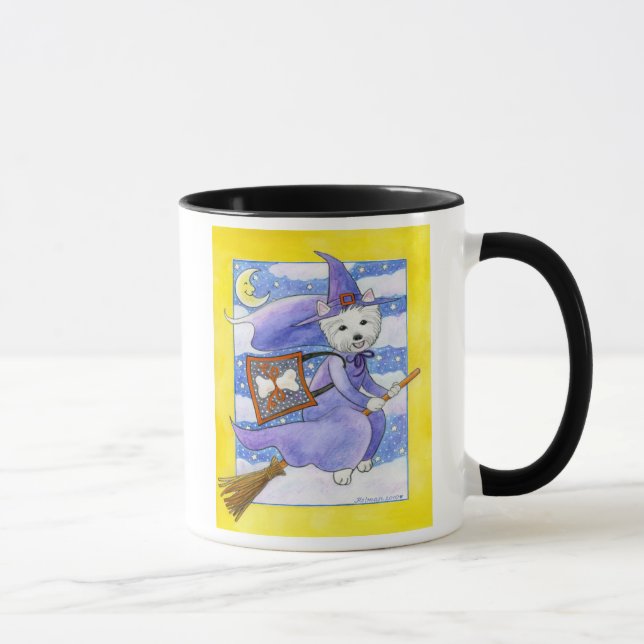 Hund Halloweens Westie Tasse (Rechts)