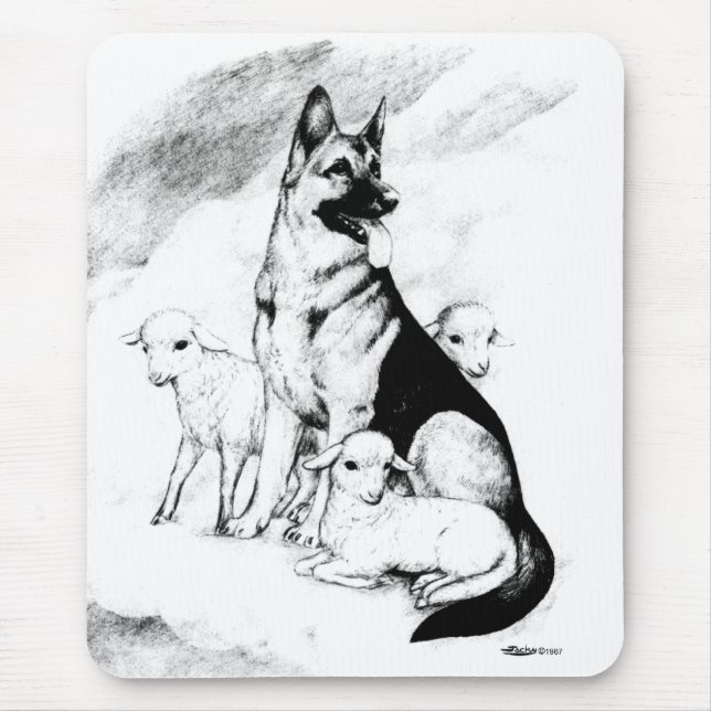 Hund Heaven Mousepad (Vorne)