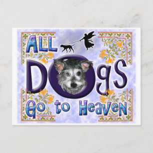 Hund Heaven Postkarte