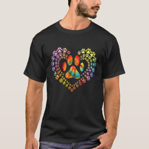 Hund Herzschlag Liebe Mops Frauen Mädchen Hund 3 T-Shirt