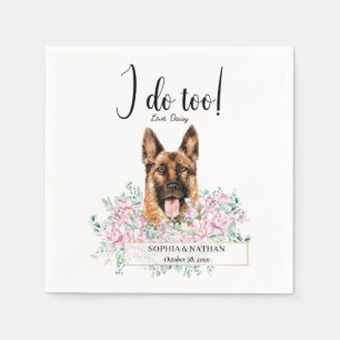 Hund Hochzeitcocktail Napkins Serviette