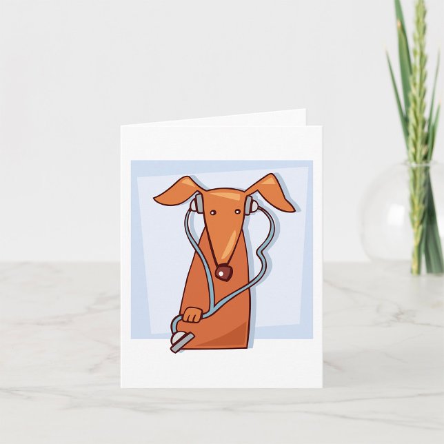 Hund Hört auf Musik Funny Kopfhörer Pup Karte (Von Creator hochgeladen)