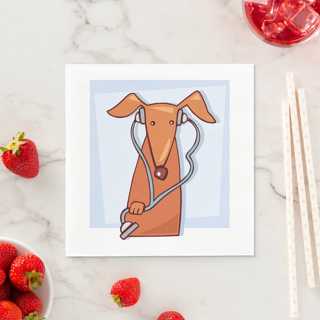 Hund Hört auf Musik Funny Kopfhörer Pup Serviette (Von Creator hochgeladen)