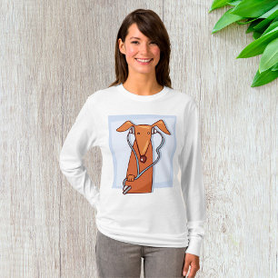 Hund Hört auf Musik Funny Kopfhörer Pup T-Shirt