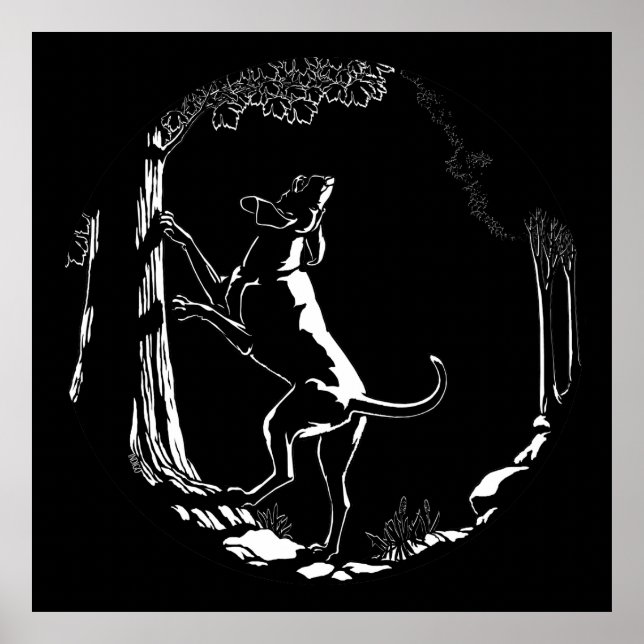 Hund Hund Art Print Hunde Lover Print Poster (Vorne)