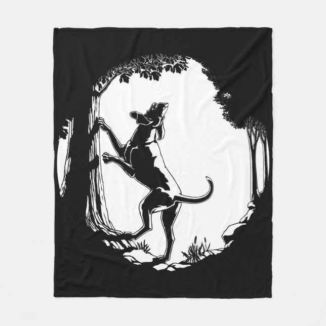 Hund Hund Blanket Hund Jagd Hunde Blanket Fleecedecke (Vorderseite)