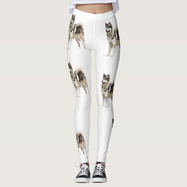 Hund, Hund liebt Leggings (Vorderseite)