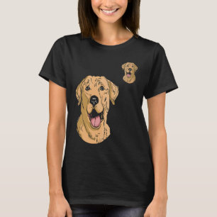 Hund Hund Mama Papa Golden Gelber Labrador Retrie T-Shirt