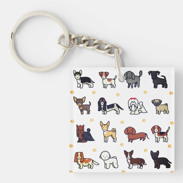 Hund, Hündchen, Welpe Schlüsselanhänger (Vorderseite)