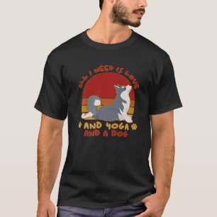 Hund Husky Siberian Dog Owner Welpenbesitzer Yoga T-Shirt