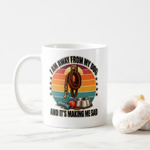Hund: Ich bin von meinem Hund getrennt und es mach Kaffeetasse
