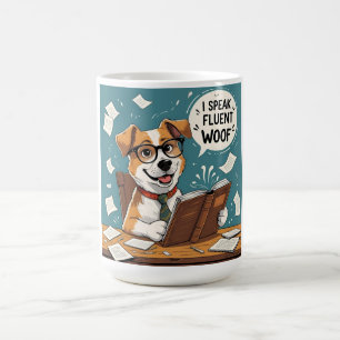 Hund ich spreche fließend Holz - Haustiere Eltern Kaffeetasse